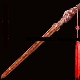 正宗桃木劍五雷號令木雕寶劍道家道教法器道士劍掛件搬家裝飾護身 歷史價格詳細信息