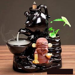 紫砂 倒流香爐 陶瓷紫砂倒流香渡海觀音 佛教用品佛具擺件 塔香線香 歷史價格詳細信息