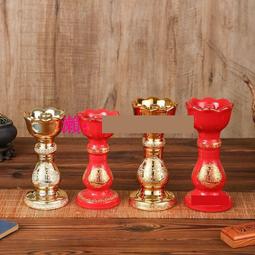 佛具 酥燈供佛燈防風燈燈座純銅家用供奉蠟燭燭黃銅長明燈蘇燈 歷史價格詳細信息