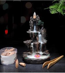 【熱賣】倒流香爐家用室內香薰爐熏香檀香爐陶瓷創意擺件線香插沉香道香座 歷史價格詳細信息