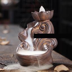 【熱賣】室內檀香蓮仿古道家用沉香倒流香爐創意香爐香紫砂擺件香爐禪熏香 歷史價格詳細信息