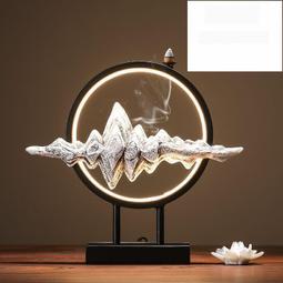 【熱賣】創意禪意招財家用客廳桌面仿古檀香沉香薰爐香道紫砂倒流香爐擺件 歷史價格詳細信息