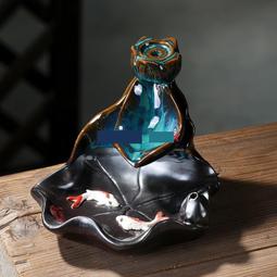 【熱賣】倒流香爐創意陶瓷擺件熏香爐室內家用香薰爐檀香沉香塔香香道跨境 歷史價格詳細信息