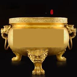 銅爐 淨香爐 檀香爐 獅頭爐 金爐 獅子爐 八卦爐 高5.9cm 歷史價格詳細信息