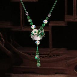 復古中國風平安扣項鏈女輕奢小眾設計感鎖骨鏈氣質百搭高級感頸鏈 歷史價格詳細信息