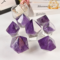 紫水晶雙尖鑽石水晶 　（有很多是三輪骨幹喲！）~清理頂輪、智慧思緒清晰，活化腦部、覺知與直覺、陰陽平衡 歷史價格詳細信息
