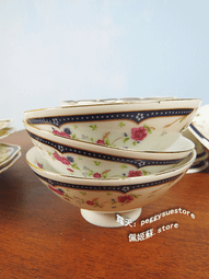 早期大同瓷碗 飯碗 -直徑11公分- 3 碗合售 歷史價格詳細信息