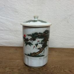 早期大同松鶴延年高腳茶杯 有蓋茶杯 泡茶杯-民國70年台南市南寧國中 歷史價格詳細信息