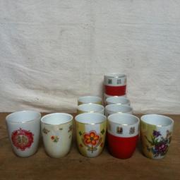 WH6760【四十八號老倉庫】全新 早期 台灣製 竹編紋 蓋印 歸鳥帆船山水人家碗 14.5cm 1碗價【懷舊擺飾拍片道 歷史價格詳細信息