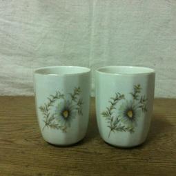 WH6419【四十八號老倉庫】全新 早期 台灣製 國際 花 茶杯 矮杯 200cc 有字 1杯價 歷史價格詳細信息