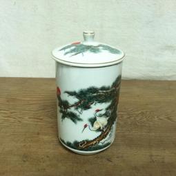 早期大同松鶴延年高腳茶杯 有蓋茶杯 泡茶杯-民國70年台南市南寧國中 歷史價格詳細信息