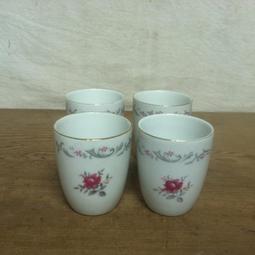 早期大同粉紅玫瑰花瓷碗 飯碗 -直徑 11.5 公分- 10 碗合售 歷史價格詳細信息