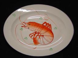 早期手繪蝦盤 5個合售 27cm三件 33cm二件 歷史價格詳細信息