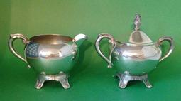 299 高級精致英國鍍銀杯組 silver Plated Sugar Bowl & creamer 價格比較,價格查詢,歷史價格詳細信息