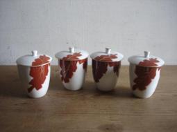 【找不到勿下標】WH0739【四十八號老倉庫】全新 早期 大同 紅字 陽明山信用合作社贈送的茶杯 有字 6杯價 歷史價格詳細信息