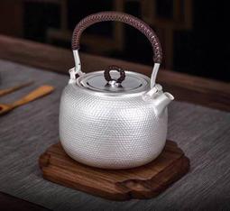 【純手工一張打 全鑿刻 鶴鹿同春牡丹富貴 燒水壺 No.57】1200ML足銀純銀999 茶杯茶壺茶具 皇家典藏 歷史價格詳細信息