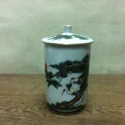 早期大同松鶴延年高腳茶杯 有蓋茶杯 泡茶杯-民國70年台南市南寧國中 歷史價格詳細信息