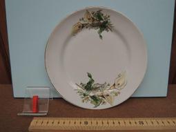 海芋瓷盤 早期台灣慶同製 海芋橢圓形瓷盤 腰子盤- 34*23.5*3.5公分 歷史價格詳細信息