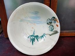 庄腳柑仔店~早期藍釉花紋貝殼鳥碗飯碗老碗~尺寸:徑12*高6公分 歷史價格詳細信息