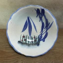 WH12280【四十八號老倉庫】全新 早期 台灣 手繪 竹花 碗 麵碗 湯碗 17.8cm 有瑕 1碗價 價格比較,價格查詢,歷史價格詳細信息