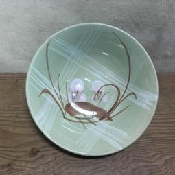 WH12280【四十八號老倉庫】全新 早期 台灣 手繪 竹花 碗 麵碗 湯碗 17.8cm 有瑕 1碗價 歷史價格詳細信息