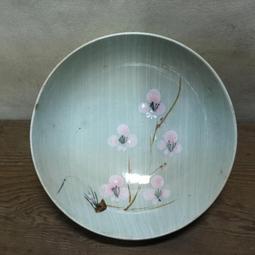 WH12369【四十八號老倉庫】全新 早期 台灣 手繪 胭脂紅 花 碗 麵碗 湯碗公 19.3cm 有瑕 1碗價 歷史價格詳細信息