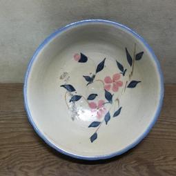 WH12369【四十八號老倉庫】全新 早期 台灣 手繪 胭脂紅 花 碗 麵碗 湯碗公 19.3cm 有瑕 1碗價 歷史價格詳細信息