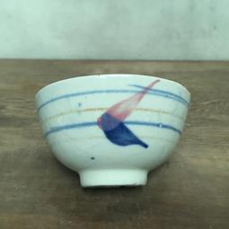 WH12665【四十八號老倉庫】二手 早期 台灣 手繪 紅花 碗 飯碗 有瑕 1碗價【懷舊收藏擺飾道具】 歷史價格詳細信息