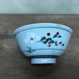 WH12665【四十八號老倉庫】二手 早期 台灣 手繪 紅花 碗 飯碗 有瑕 1碗價【懷舊收藏擺飾道具】 歷史價格詳細信息