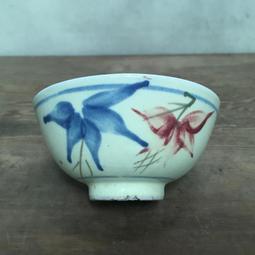 WH12685【四十八號老倉庫】二手 早期 台灣 手繪 竹花 碗 飯碗 有瑕 1碗價【懷舊收藏擺飾道具】 歷史價格詳細信息