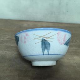 WH12676【四十八號老倉庫】二手 早期 台灣 手繪 胭脂紅 花 碗 飯碗 有瑕 1碗價【懷舊收藏擺飾道具】 歷史價格詳細信息