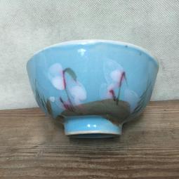 WH12676【四十八號老倉庫】二手 早期 台灣 手繪 胭脂紅 花 碗 飯碗 有瑕 1碗價【懷舊收藏擺飾道具】 歷史價格詳細信息