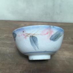 WH12676【四十八號老倉庫】二手 早期 台灣 手繪 胭脂紅 花 碗 飯碗 有瑕 1碗價【懷舊收藏擺飾道具】 歷史價格詳細信息