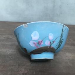 WH11679【四十八號老倉庫】全新 早期 台灣 扇魚竹花紋 古早碗 飯碗 米糕碗 碗粿碗 11.8cm 1碗價 歷史價格詳細信息