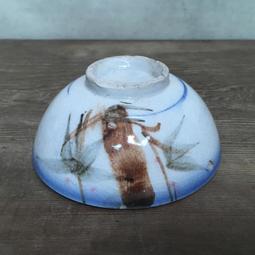 WH12685【四十八號老倉庫】二手 早期 台灣 手繪 竹花 碗 飯碗 有瑕 1碗價【懷舊收藏擺飾道具】 歷史價格詳細信息