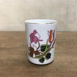 WH13154【四十八號老倉庫】全新 早期 台灣 藍釉 手繪 胭脂紅 花 碗 麵碗 湯碗 15.5cm 有瑕 1碗價 歷史價格詳細信息