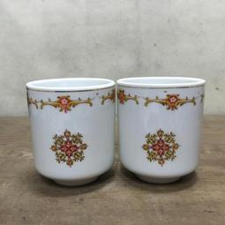 WH14655【四十八號老倉庫】全新 早期 台灣 大中 描金 綠竹花 茶杯 200cc 2杯價【懷舊收藏拍片道具】 歷史價格詳細信息