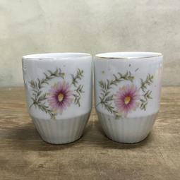 WH14687【四十八號老倉庫】全新 早期 台灣 奇龍 玫瑰花 尖底 茶杯 150cc 2杯價【懷舊收藏拍片道具】 歷史價格詳細信息