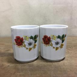 WH14741【四十八號老倉庫】全新 早期 台灣 大同 紅四角印 框金 藍邊 玫瑰花 茶杯 150cc 1杯價【懷舊收藏 歷史價格詳細信息