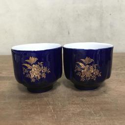 WH14766【四十八號老倉庫】全新 早期 台灣 金義合 CYH 杜鵑花 尖底 茶杯 170cc 2杯價【懷舊收藏拍片道 歷史價格詳細信息