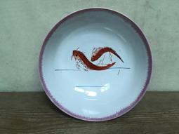 WH16966【四十八號老倉庫】全新 早期 台灣 竹編紋 蓋印 福字碗 13.9cm 有瑕 1碗價 歷史價格詳細信息