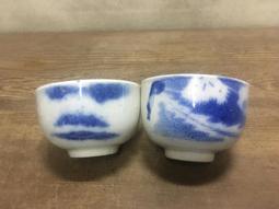 WH26183【四十八號老倉庫】全新 早期 台灣 手繪 蓋印 湖畔人家 碗 14.5cm 1碗價【懷舊收藏拍片道具】 歷史價格詳細信息