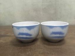 WH16200【四十八號老倉庫】全新 早期 台灣 噴繪 青花 富士山 茶杯 矮杯 圓杯 135cc 有瑕 1杯價 歷史價格詳細信息
