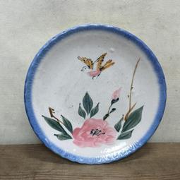 WH19338【四十八號老倉庫】二手 早期 台灣 竹編紋 福字碗 飯碗 有瑕【懷舊收藏擺飾道具】 歷史價格詳細信息