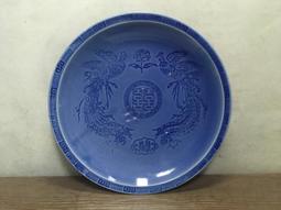 WH12408【四十八號老倉庫】全新 早期 台灣 蓋印 福字 盤 圓盤 15.3cm 有瑕 1盤價 歷史價格詳細信息