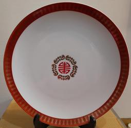 早期大同瓷器 四方紅印 黃五彩 萬壽無疆小碟子 歷史價格詳細信息