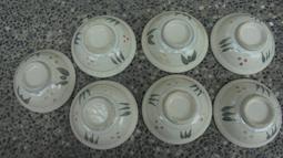 早期手繪綠竹茶杯 4杯 歷史價格詳細信息