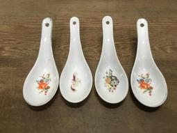 WH11856【四十八號老倉庫】二手 早期 台灣 手繪 青花 胭脂紅 花 碗 麵碗 湯碗公 18.7cm 1碗價 歷史價格詳細信息