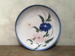 WH11862【四十八號老倉庫】全新 早期 台灣 手繪 青花 胭脂紅 花 碗 麵碗 湯碗 17.3cm 有瑕 1碗價 歷史價格詳細信息