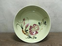 WH15385【四十八號老倉庫】全新 早期 台灣 手繪 胭脂紅 花 碗 大碗公 26cm 1碗價【懷舊收藏拍片道具】 歷史價格詳細信息